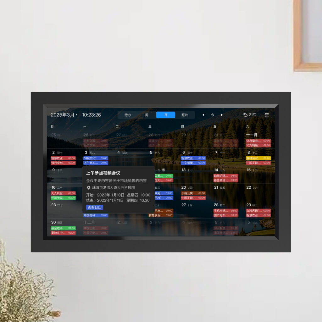 晓日程智能电子日历，月视图